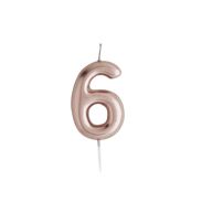 Number Candle - Rose Gold