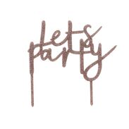 'Let's Party' Cake Topper