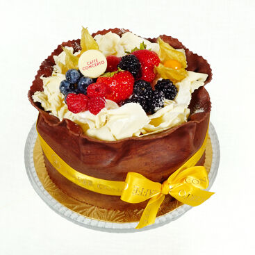 Cascata di cioccolato da Berry Cakes. – Pasticceria Berry Cakes