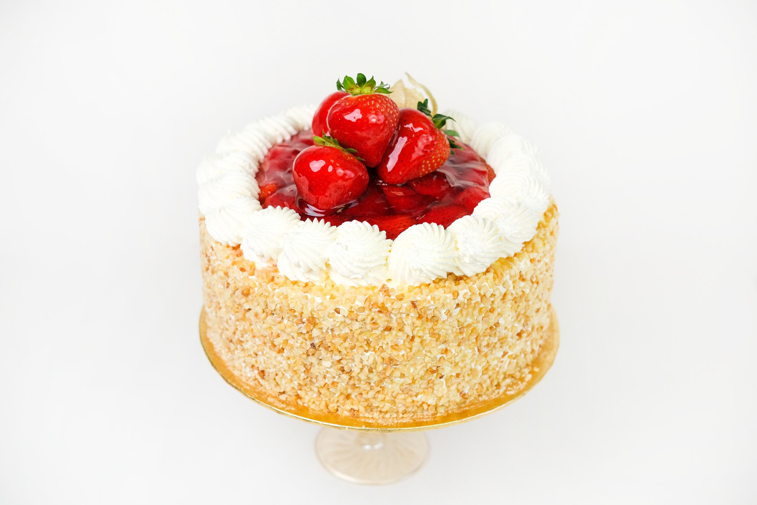 Strawberries & Cream Cake - Cake Owls