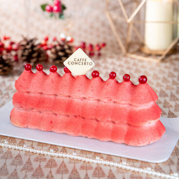 Christmas Log Cake: Pink Tree
