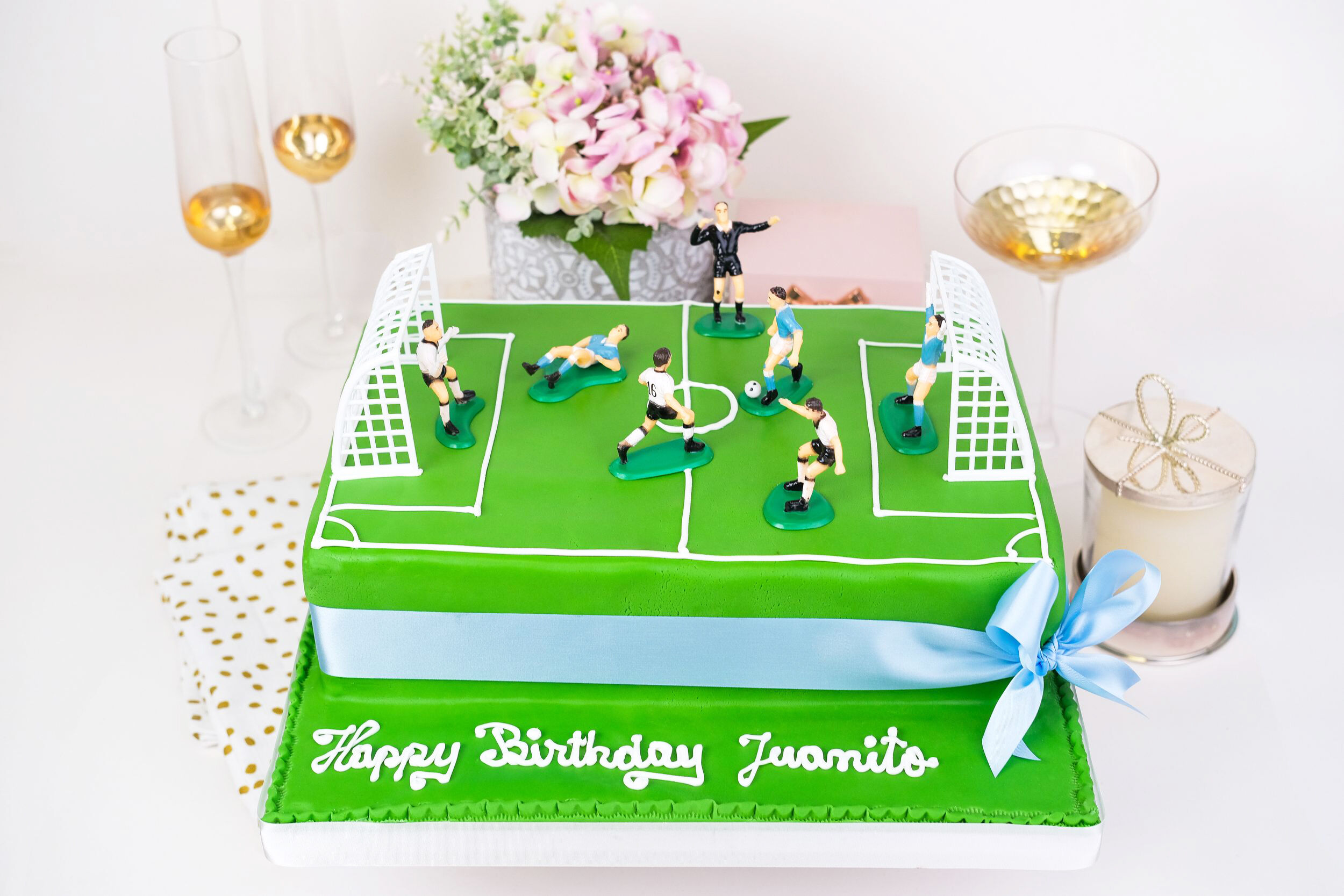Football Stadium Sheet Cake -- Game Day Dessert